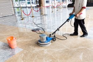 Waxing Floor